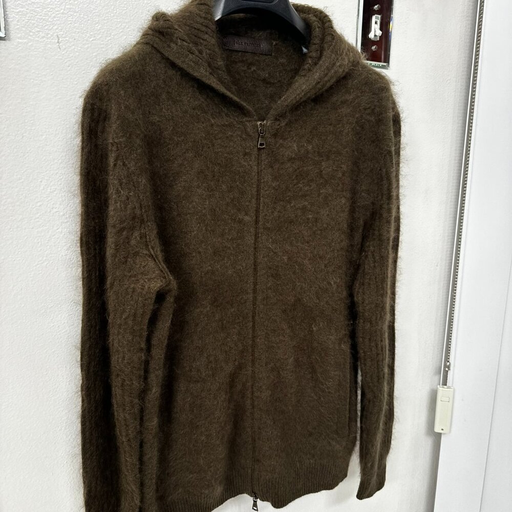 JOHN VARVATOS CASHMERE "Catherine" Hoodie in Green sz.M (MSRP $798)